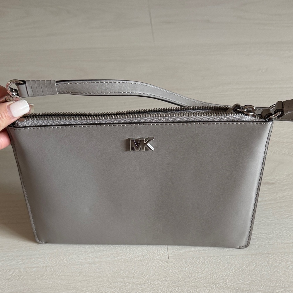Michael Kors Silver Wristlet